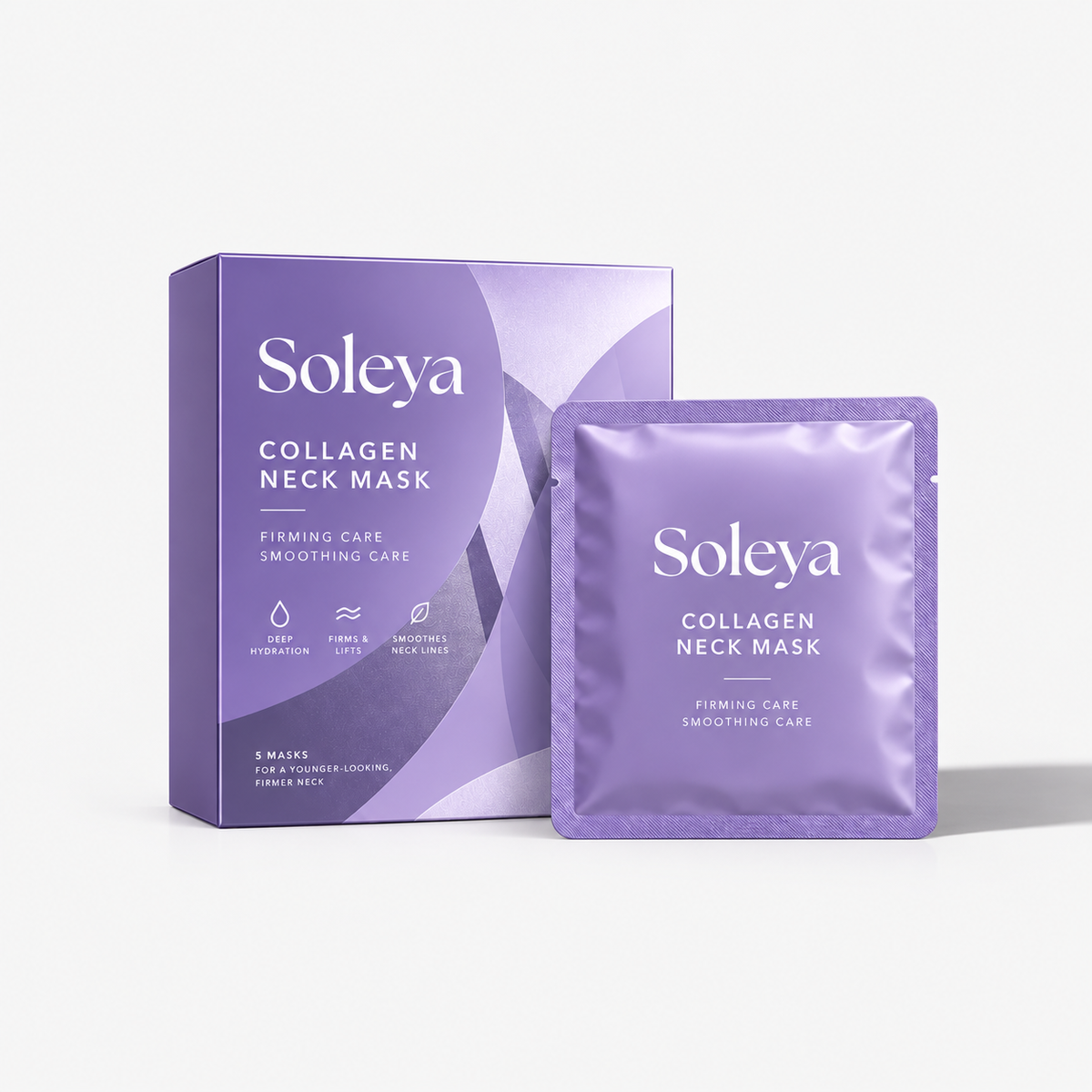 Box of 5 Collagen Neck Masks