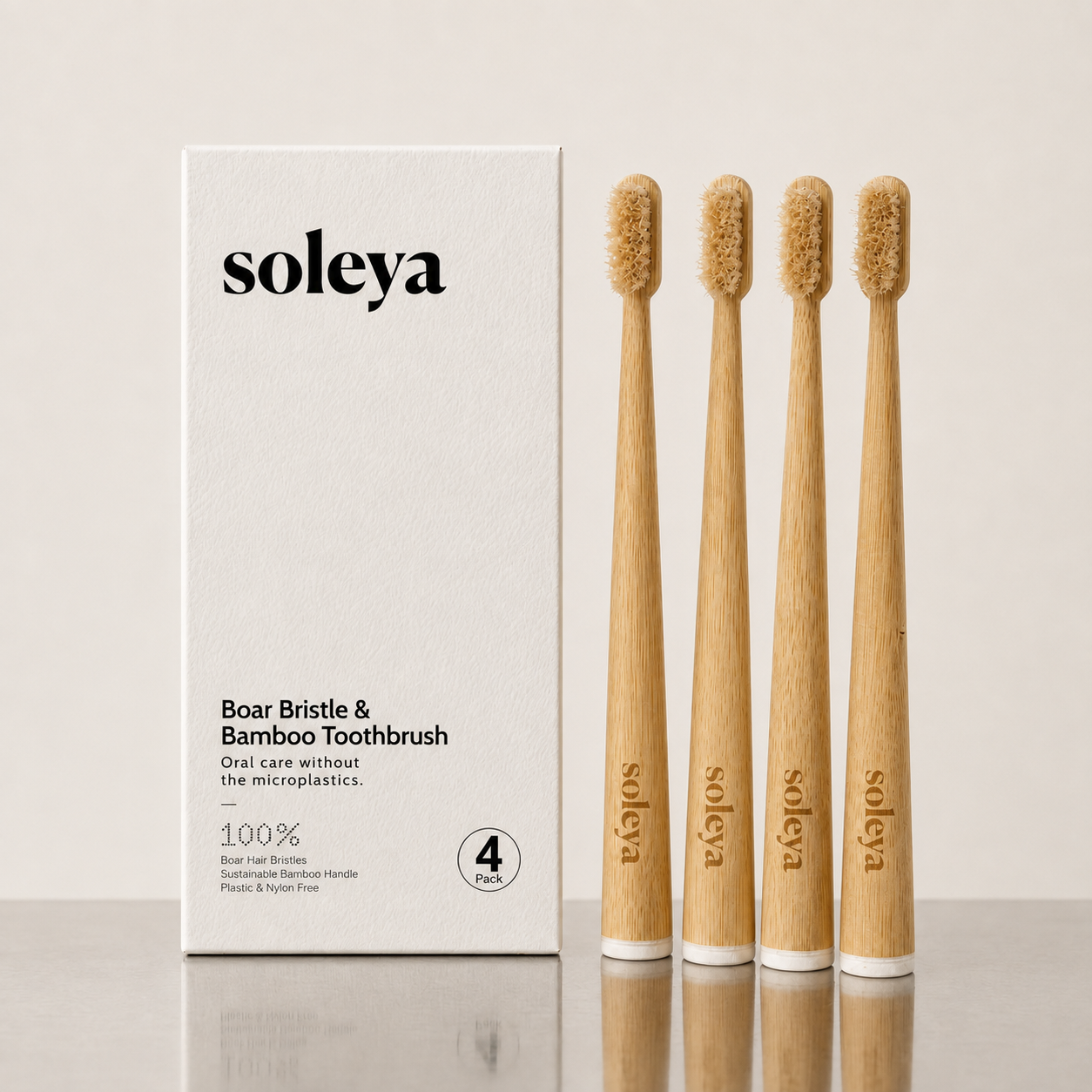 Your eco toothbrush still brushes with plastic. This one doesn't.