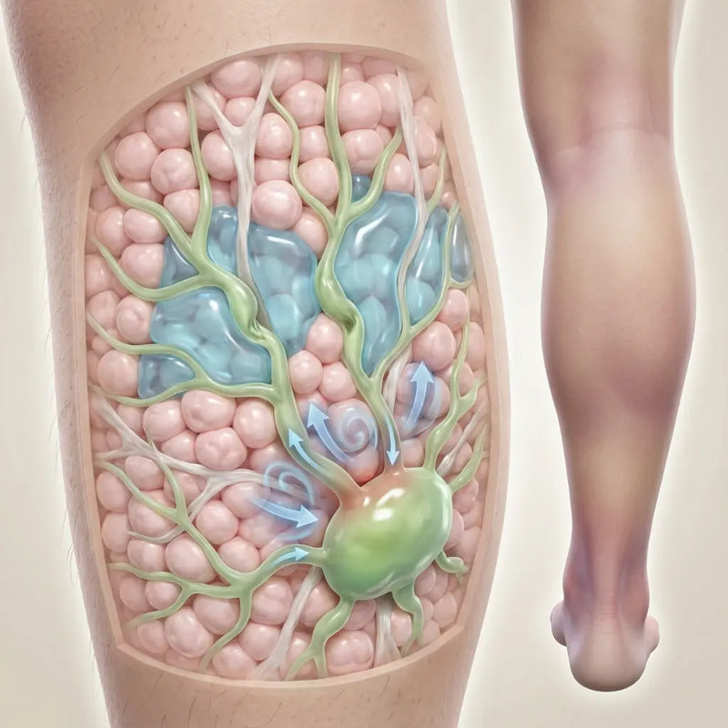 2. When your lymph flow slows down during menopause, it can no longer efficiently clear out waste and metabolic residue. Everything stagnates… and your body feels it.