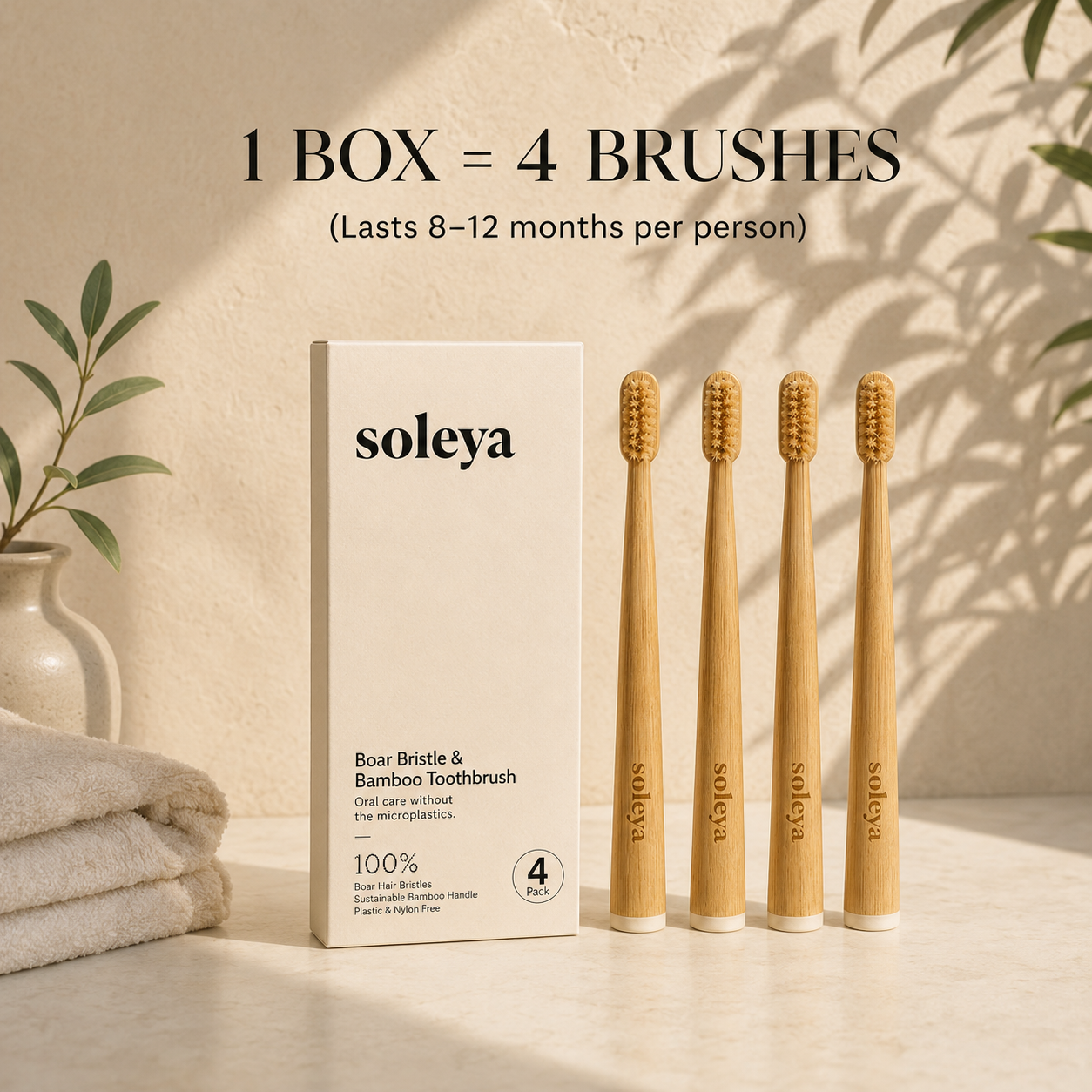 Your eco toothbrush still brushes with plastic. This one doesn't.