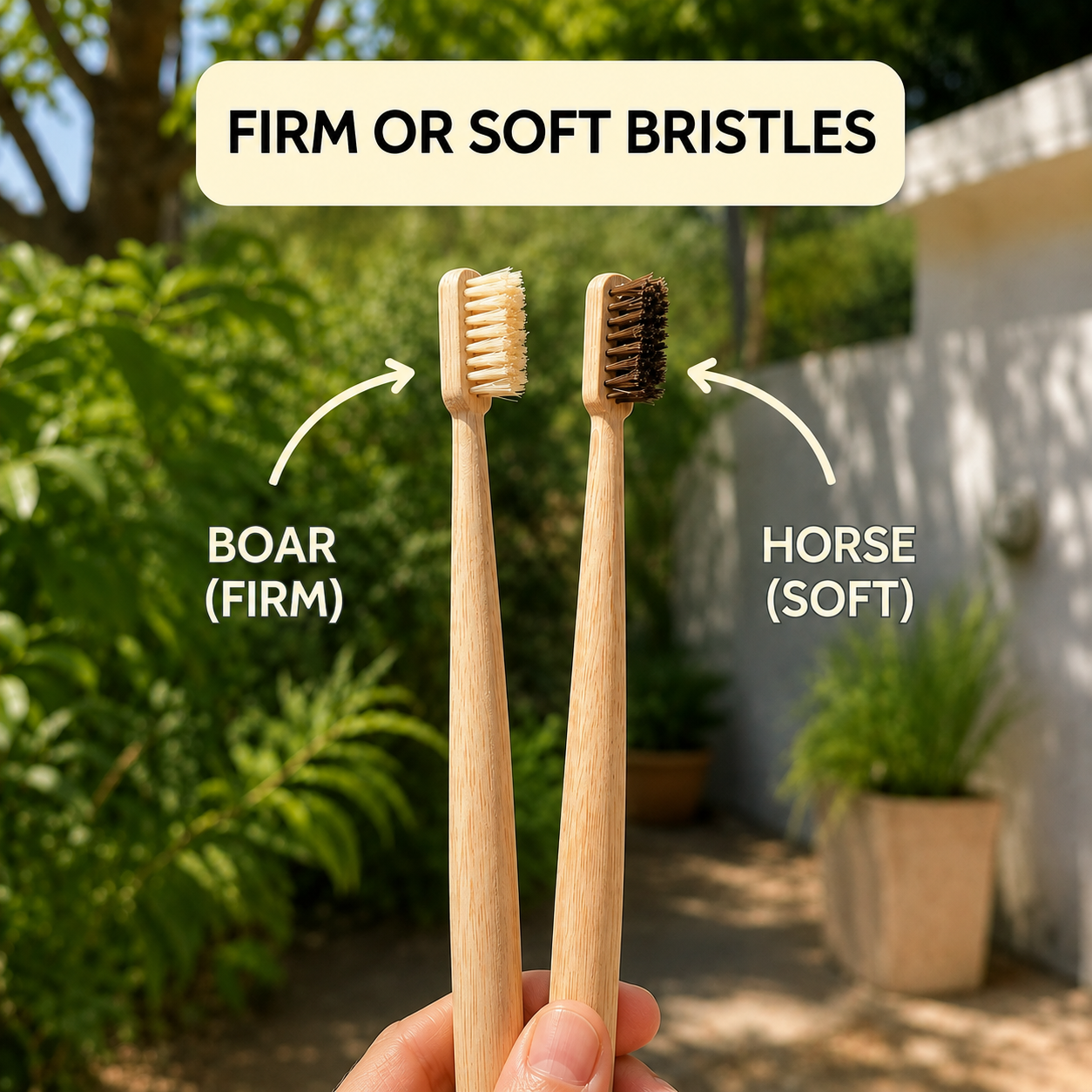 Your eco toothbrush still brushes with plastic. This one doesn't.