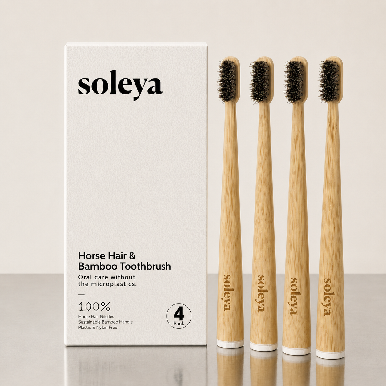 Your eco toothbrush still brushes with plastic. This one doesn't.